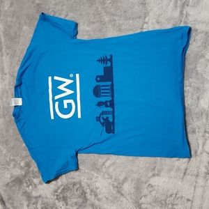 George Washington University GW GWU Blue T Shirt Ready to Make History Size S